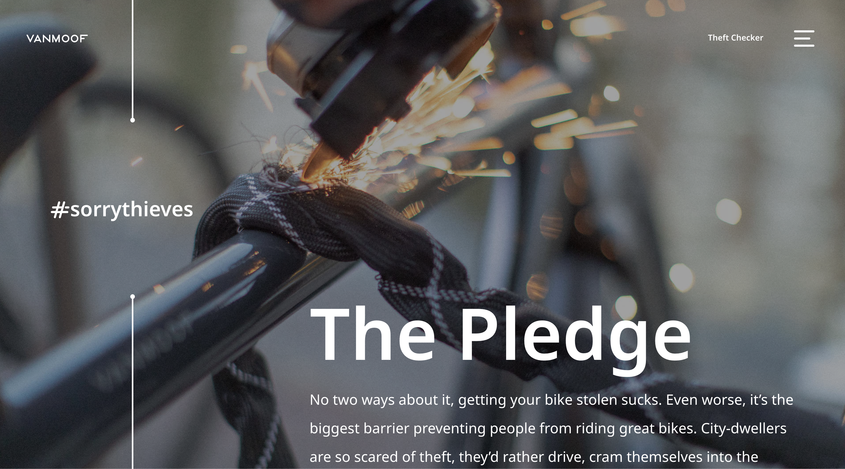 screenshot of SorryThieves campaign page